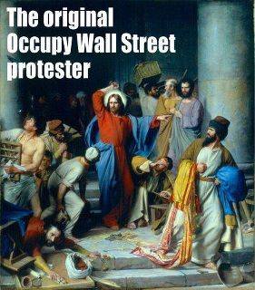 jesus money changers occupy wall street